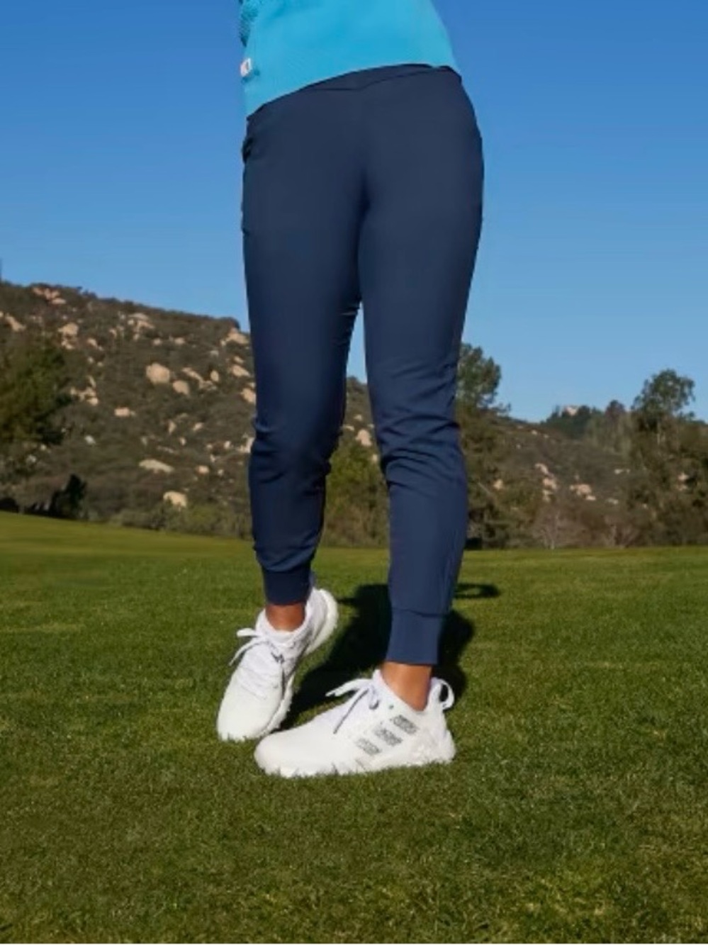 Adidas Essentials Jogger Golf Pants Navy Blue Athletic Size S